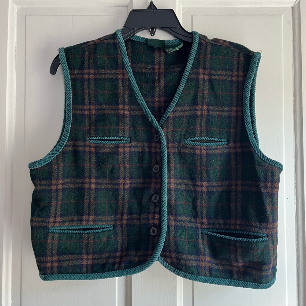 Sweetest wool blend vintage vest